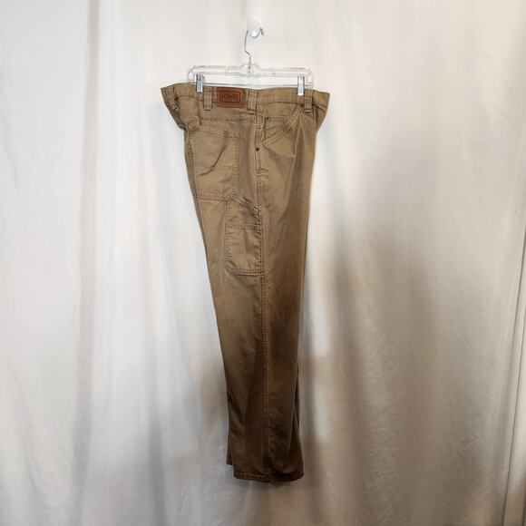 C.E. SCHMIDT WORKWEAR Tan Canvas Straight Leg Carpenter Utility Pant Men 38 x 33 - Picture 9 of 12